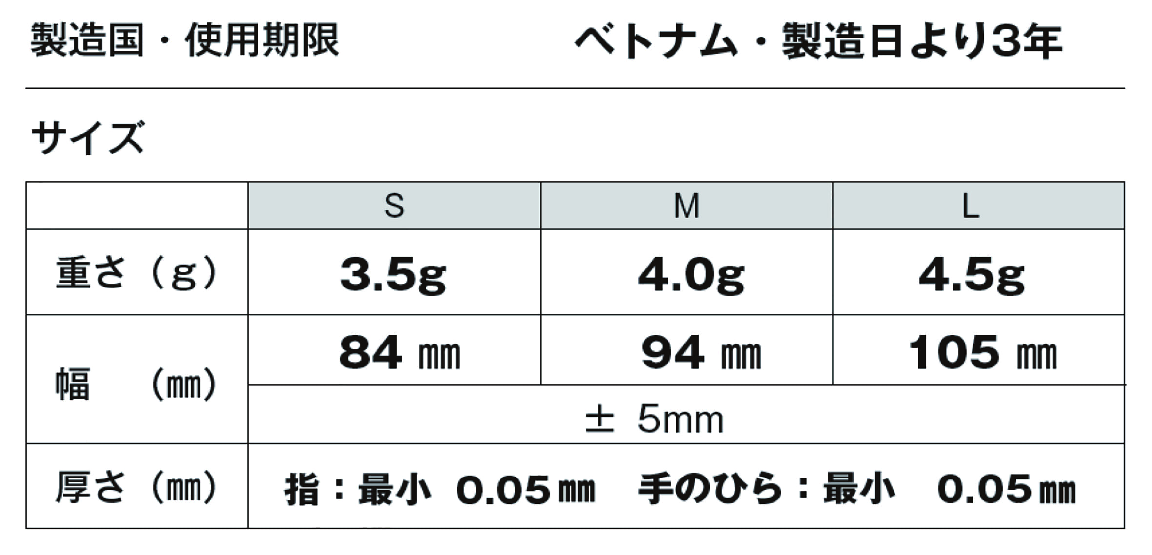 ボンマックス　手袋3 1